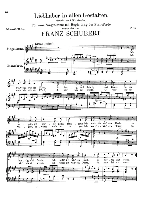 First page of Liebhaber in allen Gestalten