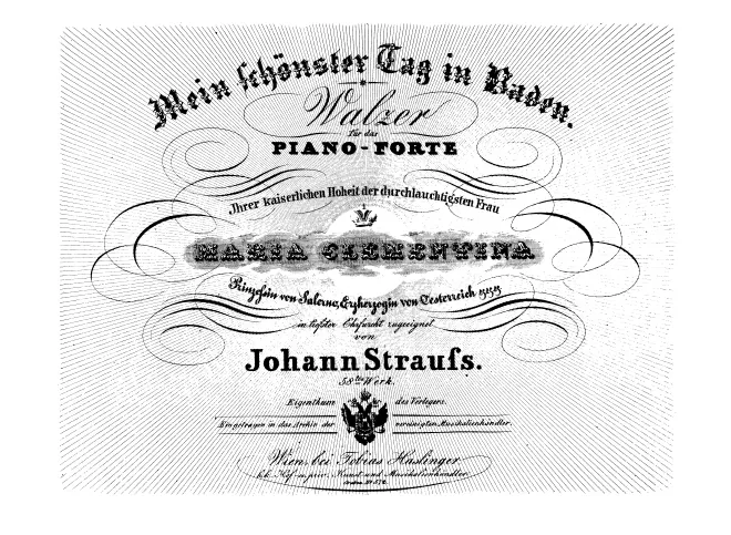 First page of Mein schönster Tag in Baden