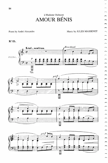 First page of Amours bénis