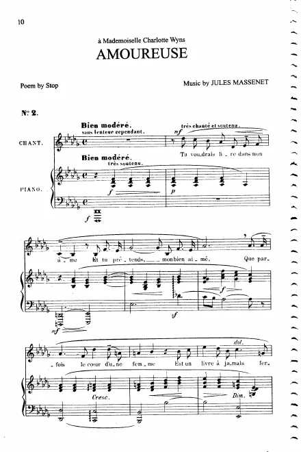 First page of Amoureuse