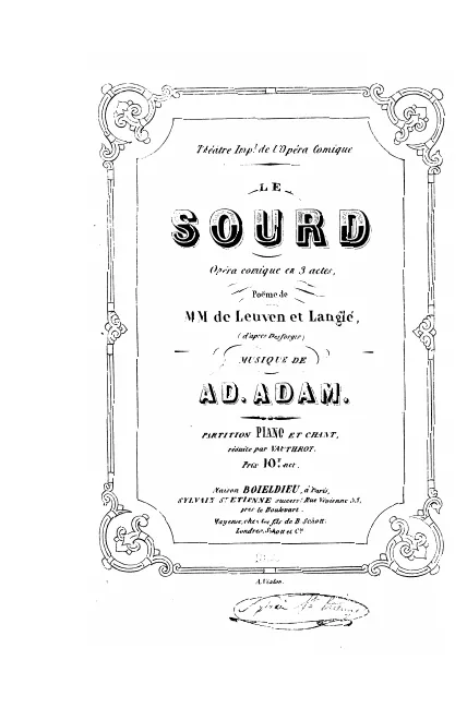 First page of Le sourd