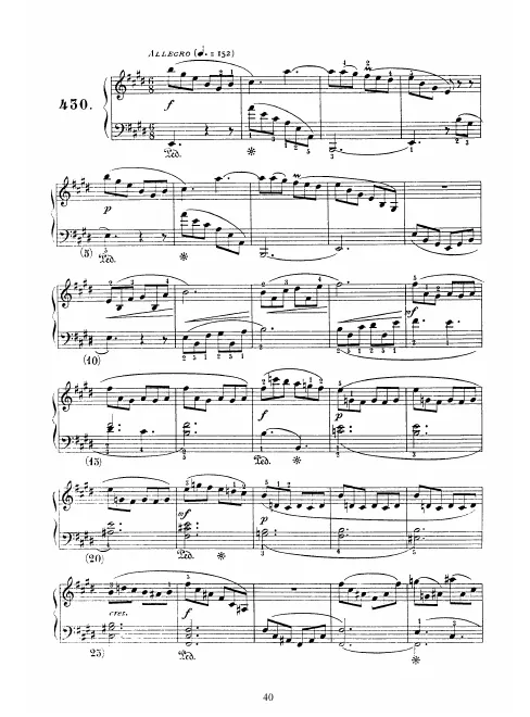 First page of Keyboard Sonata in E major