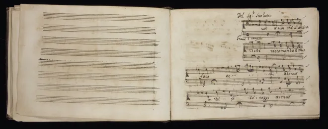 First page of A voi che l'accendeste