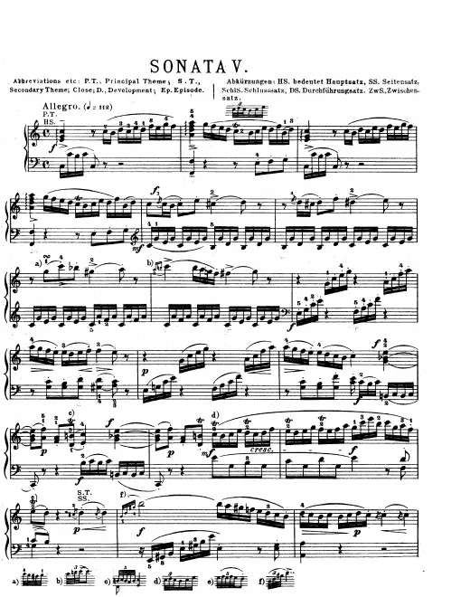 First page of Piano Sonata No.1