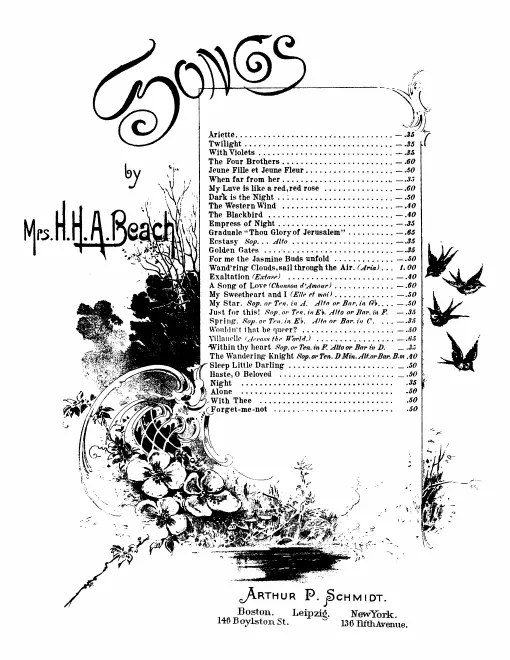 First page of 4 Songs