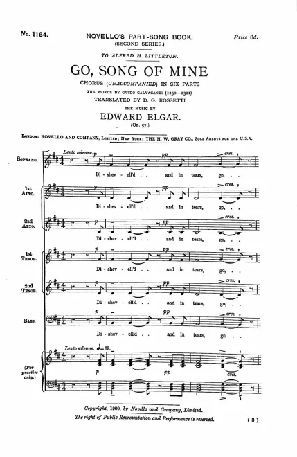 First page of Go, Song of Mine