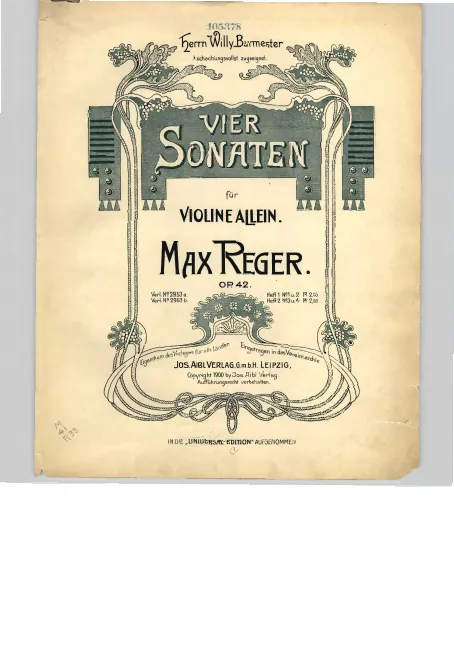 Color Cover (Sonatas Nos.1 and 2)