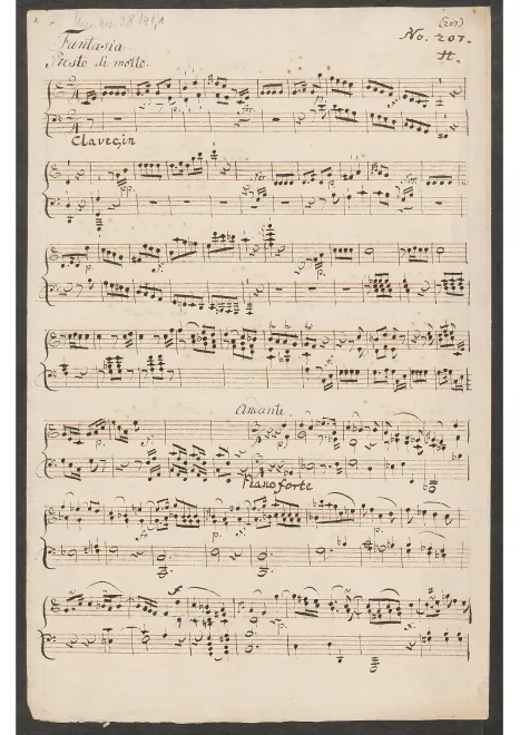 First page of Fantasia in C major