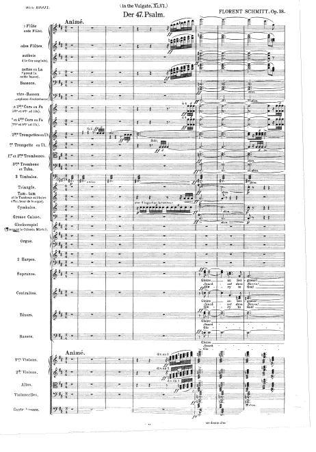 First page of Psaume XLVII