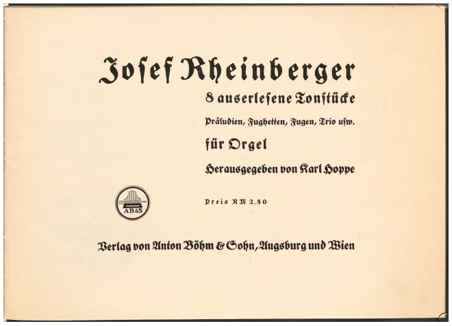 First page of 12 Fughetten strengen Stils, Op.123b