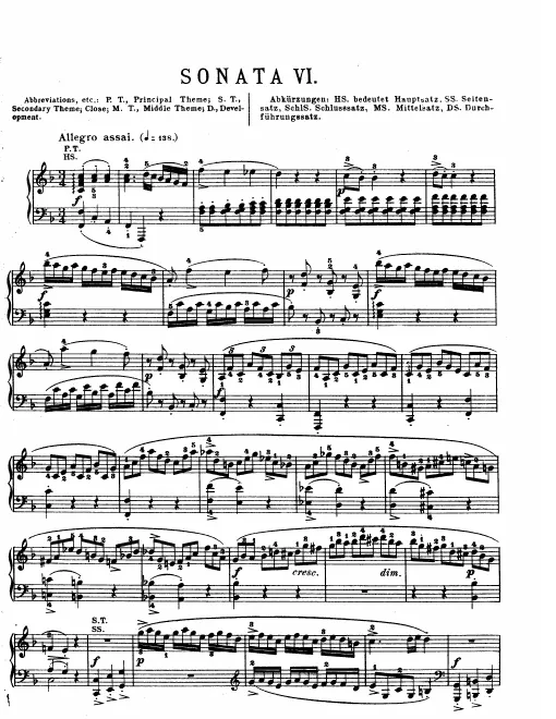 First page of Piano Sonata No.2