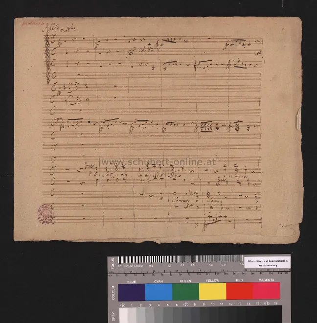 First page of Mass in A-flat major