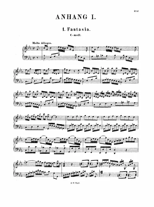 First page of Fantasia