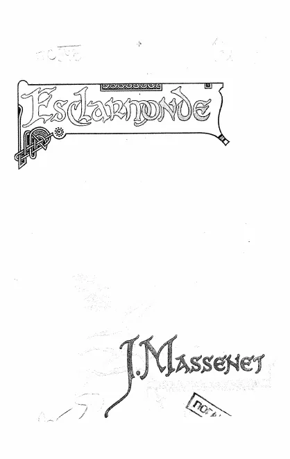 First page of Esclarmonde