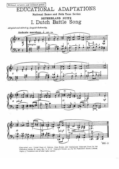 First page of Netherland Suite