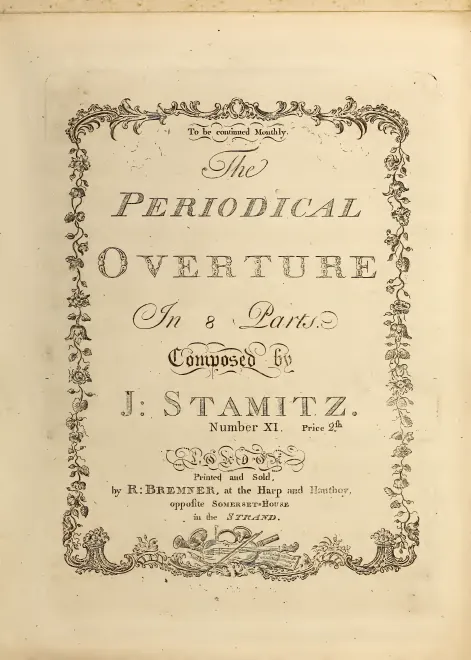 First page of Sinfonia in E-flat major
