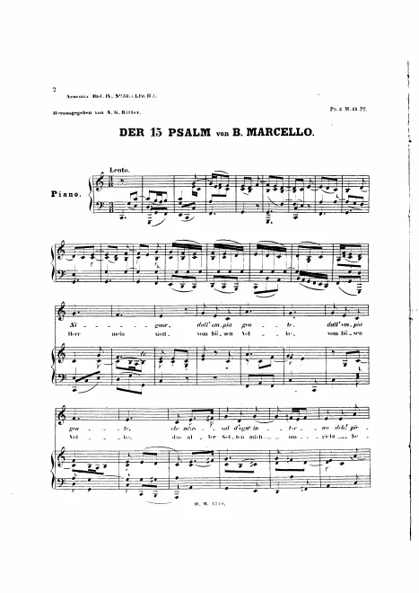 First page of Signor dall'empia gente