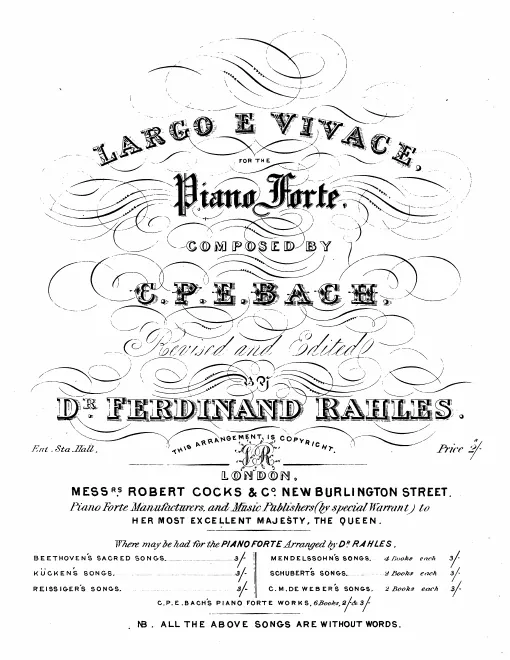 First page of Keyboard Sonata in F major