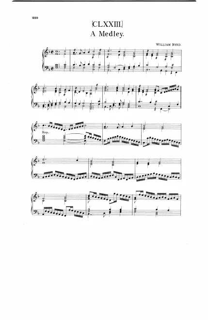 First page of A Medley