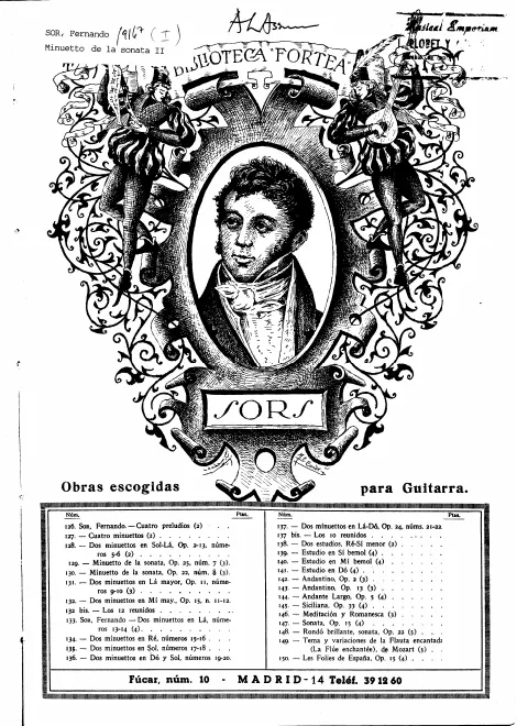 First page of Grande Sonata per chitarra