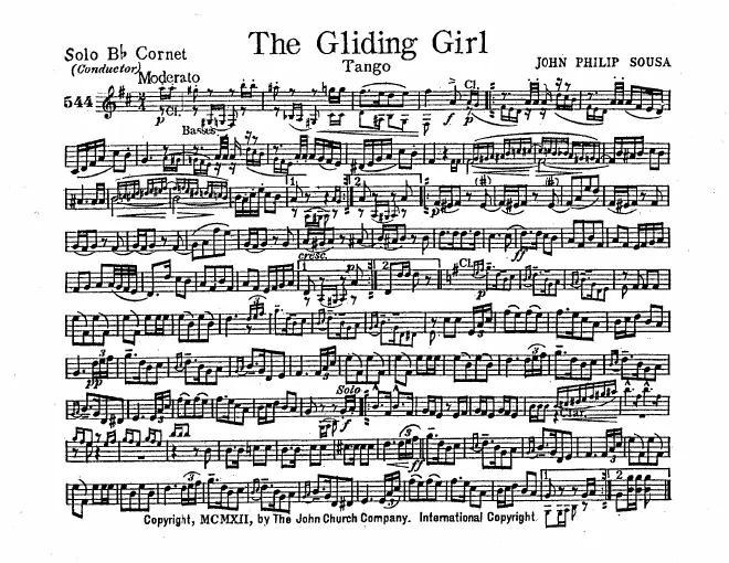 First page of The Gliding Girl
