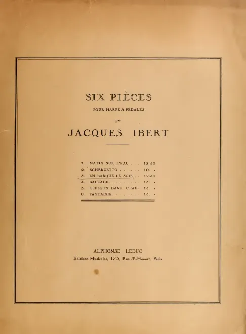 First page of En barque le soir
