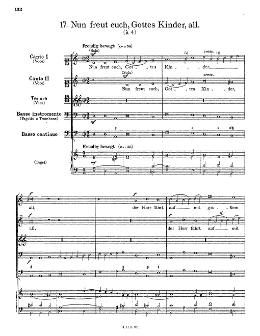 First page of Nun freut euch, Gottes Kinder, all