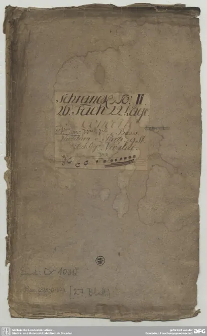 First page of Violin Concerto in D major