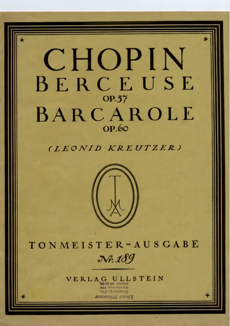 First page of Tonmeister-Ausgabe