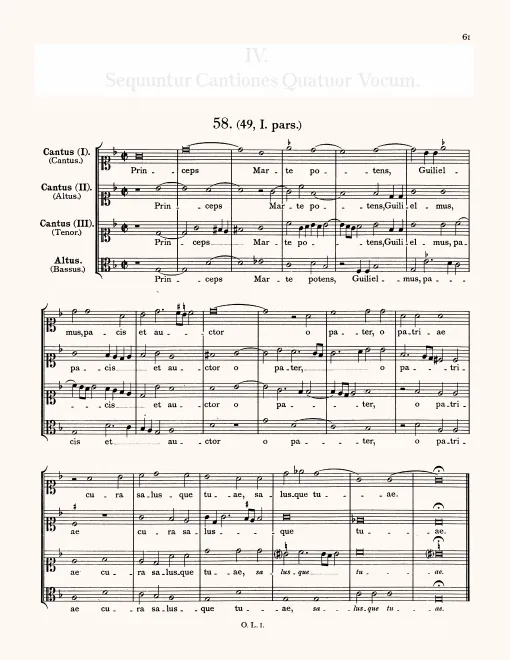 First page of Princeps Marte potens, Guilielmus