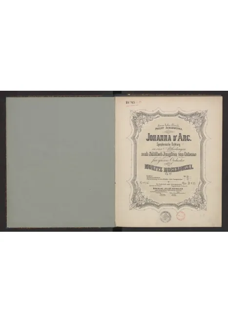 First page of Johanna d'Arc
