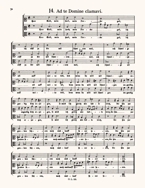 First page of Herr Gott mein hort