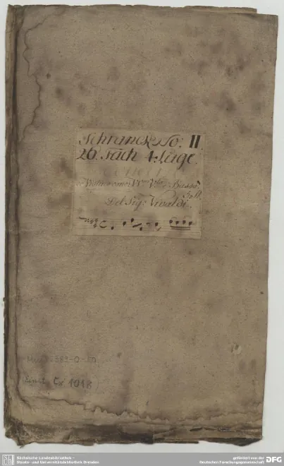 First page of Violin Concerto in A major