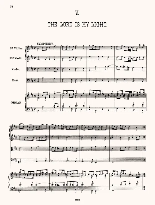 First page of The Lord is my light