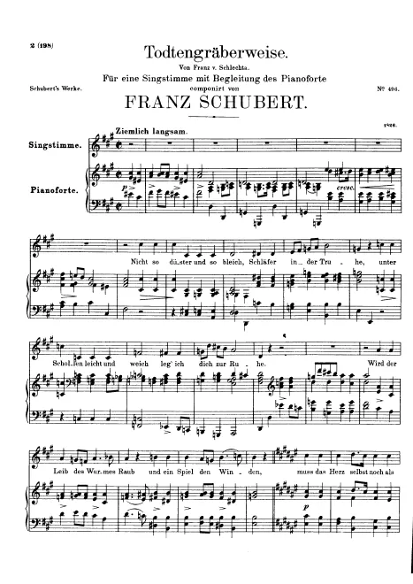 First page of Totengräber-Weise