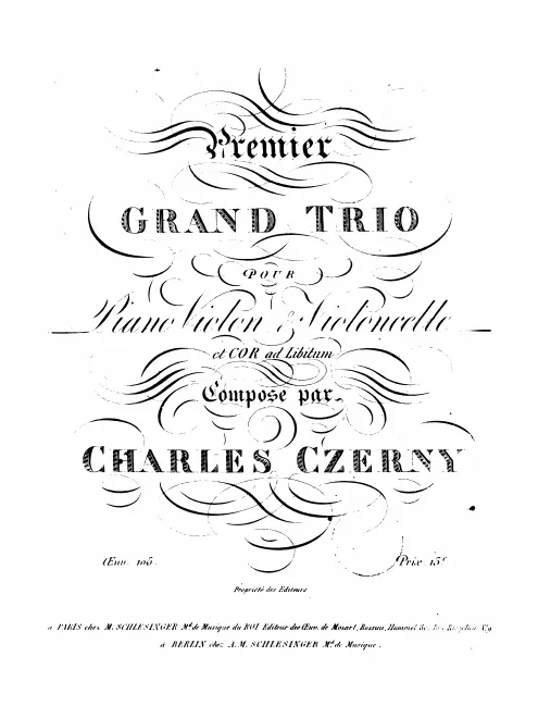 First page of Piano Trio No.1