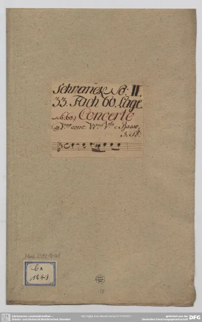 First page of Concerto for 2 Violins