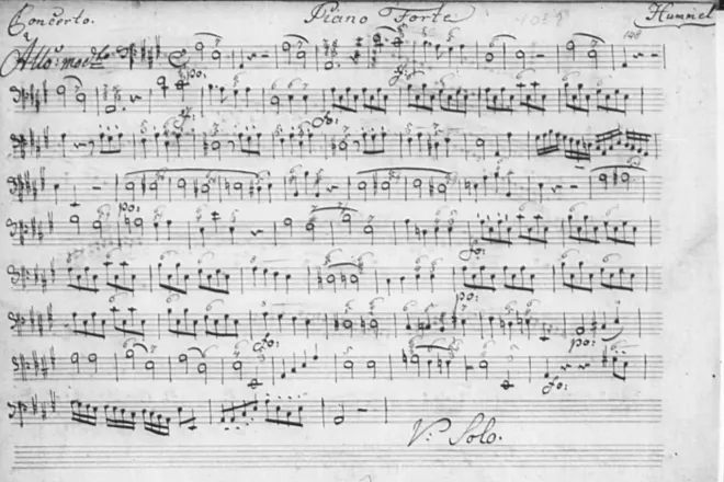 First page of Piano Concerto in A Major