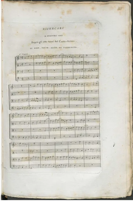 First page of 8 Ricercars