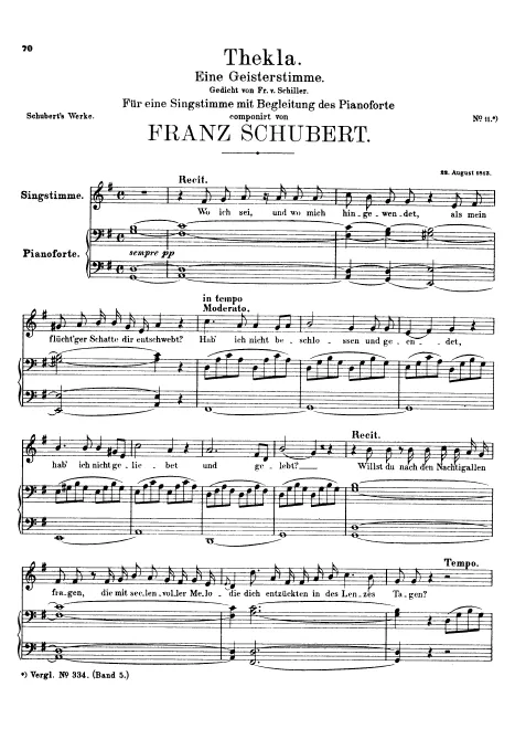 First page of Thekla: Eine Geisterstimme