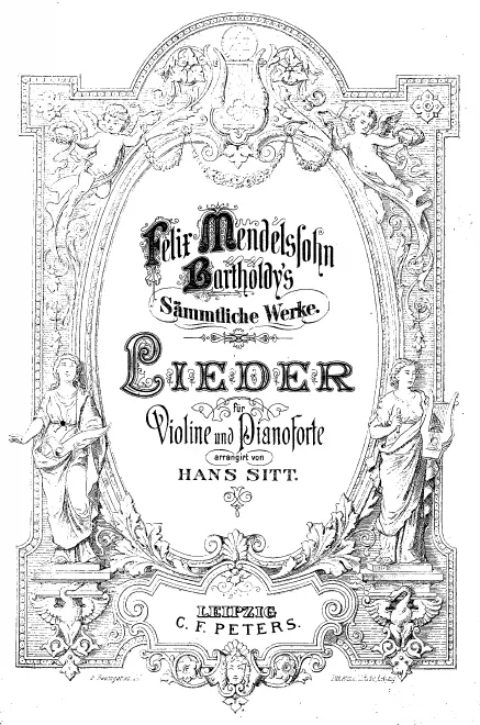 First page of Lieder für Violine und Pianoforte