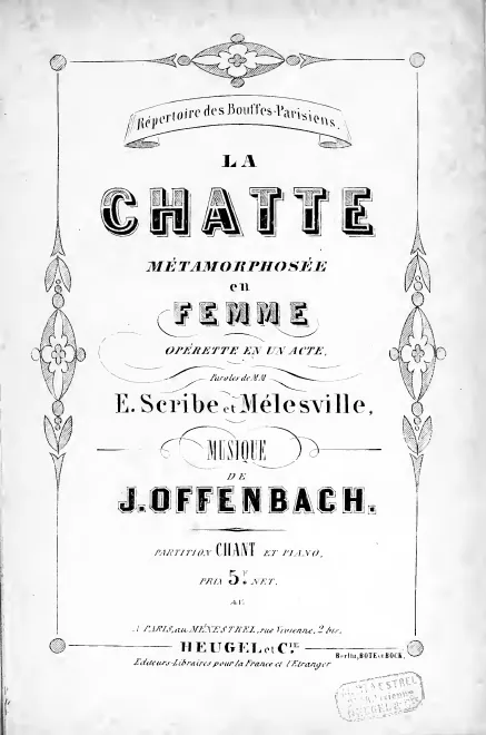 First page of La chatte metamorphosée en femme
