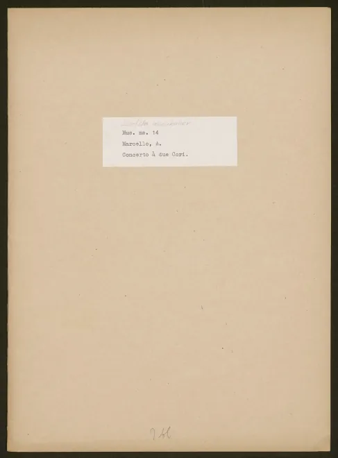 First page of Harpsichord Concerto in G major