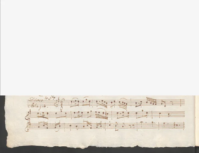 First page of Baryton Trio in G major