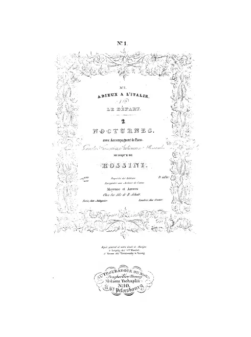 First page of Deux Nocturnes