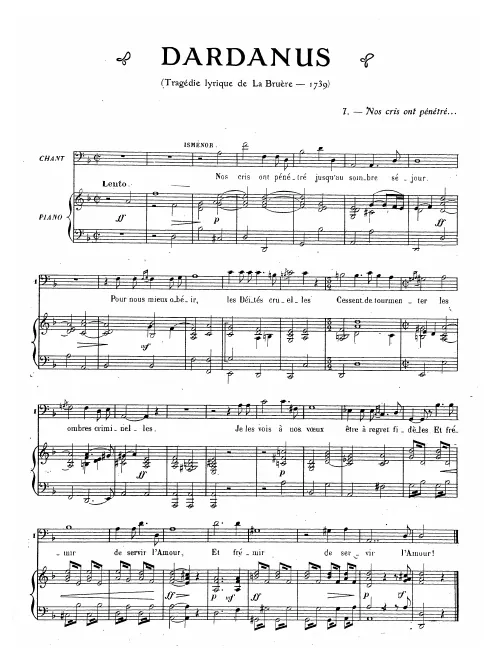 First page of Dardanus