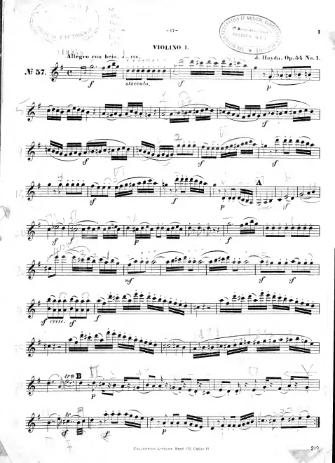 First page of String Quartets