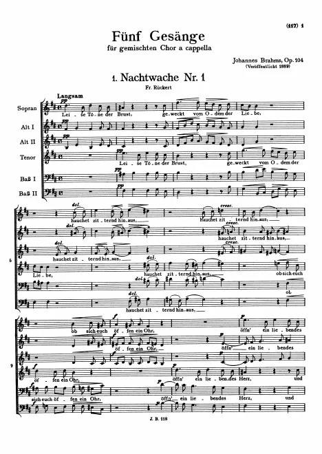 First page of 5 Songs