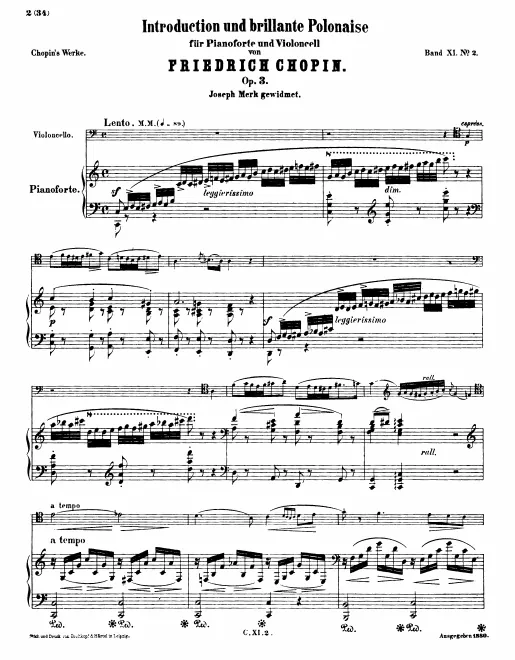 First page of Introduction et polonaise brilliante
