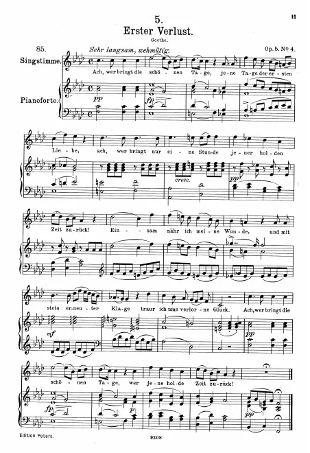 Complete Score (Original / High voice, F minor)